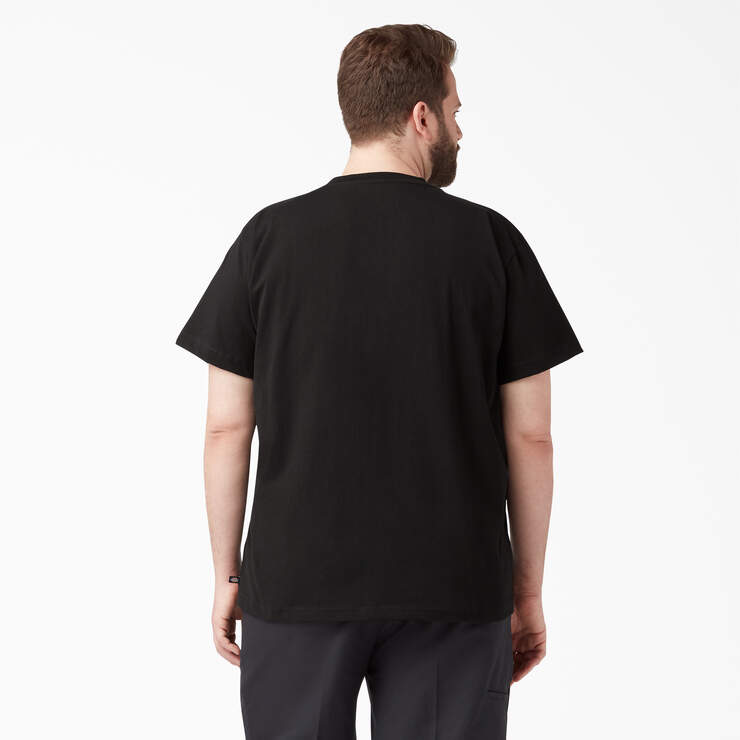 T-shirt épais à encolure ras du cou et à manches courtes - Black (BK) numéro de l’image 4