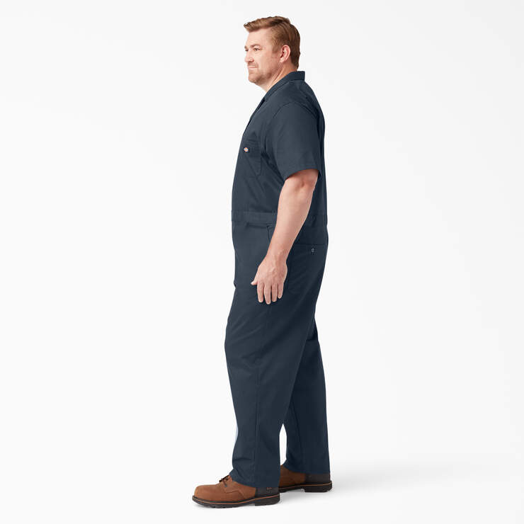 FLEX Short Sleeve Coveralls - Dark Navy (DN) image number 6