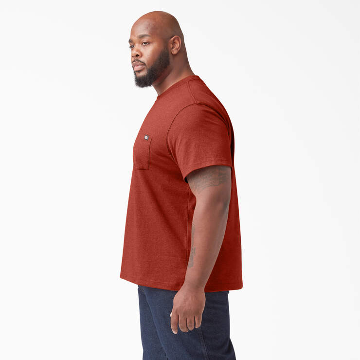 T-shirt en tissu chiné épais à manches courtes - Rustic Red Heather (RRH) numéro de l’image 6