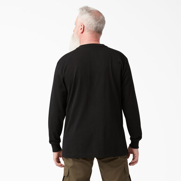 Haut henley &eacute;pais &agrave; manches longues - Black &#40;BK&#41;