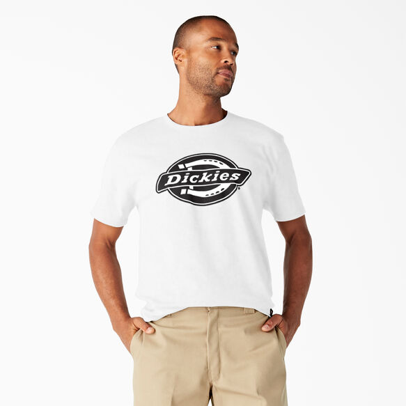 T-shirt à manches courtes de coupe décontractée avec imprimé - White (WH)
