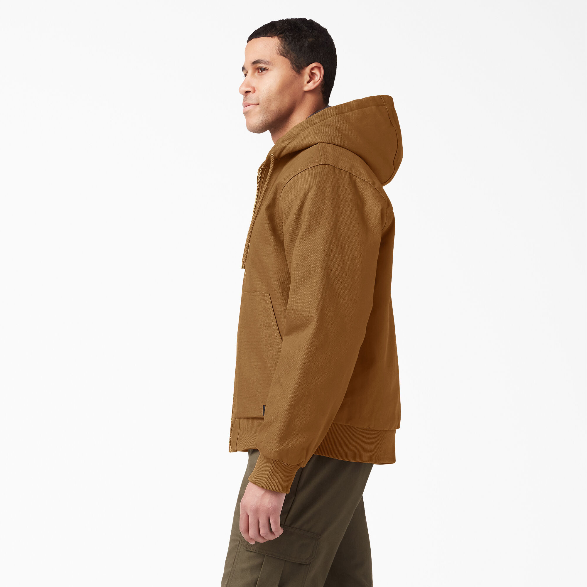 Dickies men's rigid best sale duck hooded jacket