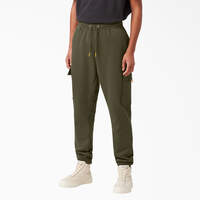 Pantalon de survêtement cargo en molleton de coupe décontractée - Military Green (ML)