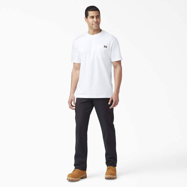 Lightweight Short Sleeve Pocket T-Shirt - White (WH) image number 8