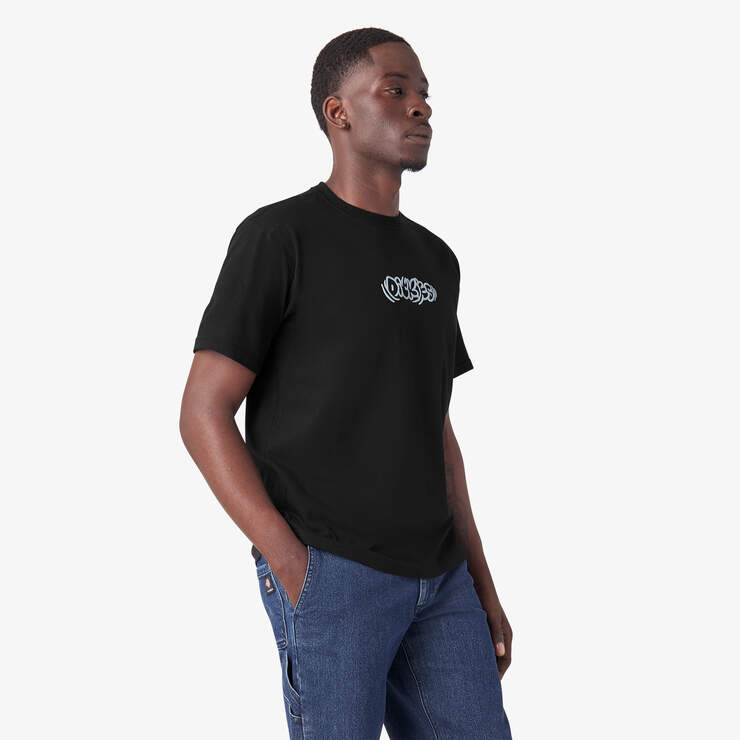 T-shirt Quinter de skateboard Dickies - Black (KBK) numéro de l’image 4