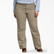 Women&#39;s Plus Relaxed Fit Straight Leg Stretch Twill Pants - Desert Khaki &#40;DS&#41;
