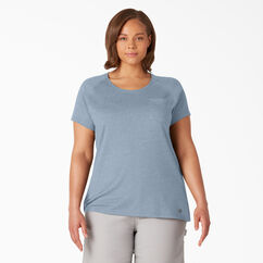 T-shirt taille plus &agrave; manches courtes Temp-iQ&reg; Performance pour femmes - Fog Blue &#40;FE&#41;