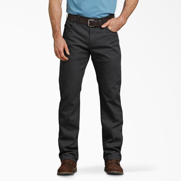 Regular Fit Straight Leg Duck Pants - Stonewashed Black &#40;SBK&#41;