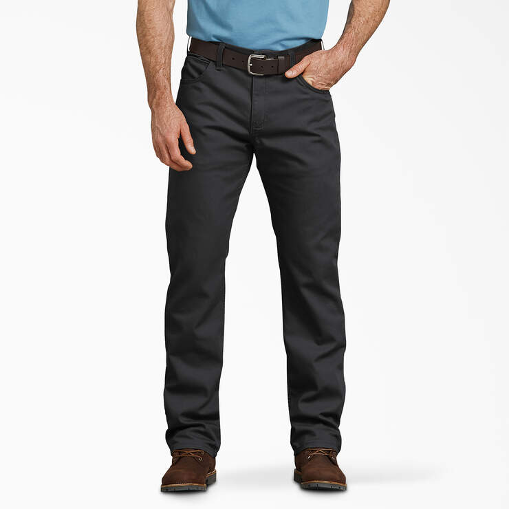 Pantalon en coutil de coupe standard - Stonewashed Black (SBK) numéro de l’image 1