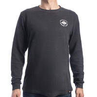 Men's Graphic Long Sleeve Waffle Dickies Shirt - Charcoal Gray (CH)
