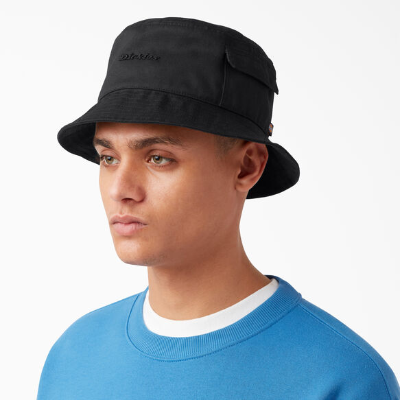 Logo Script Bucket Hat - Black &#40;BK&#41;