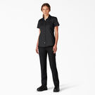 Women&rsquo;s Flex Short-Sleeve Work Shirt - Black &#40;BK&#41;