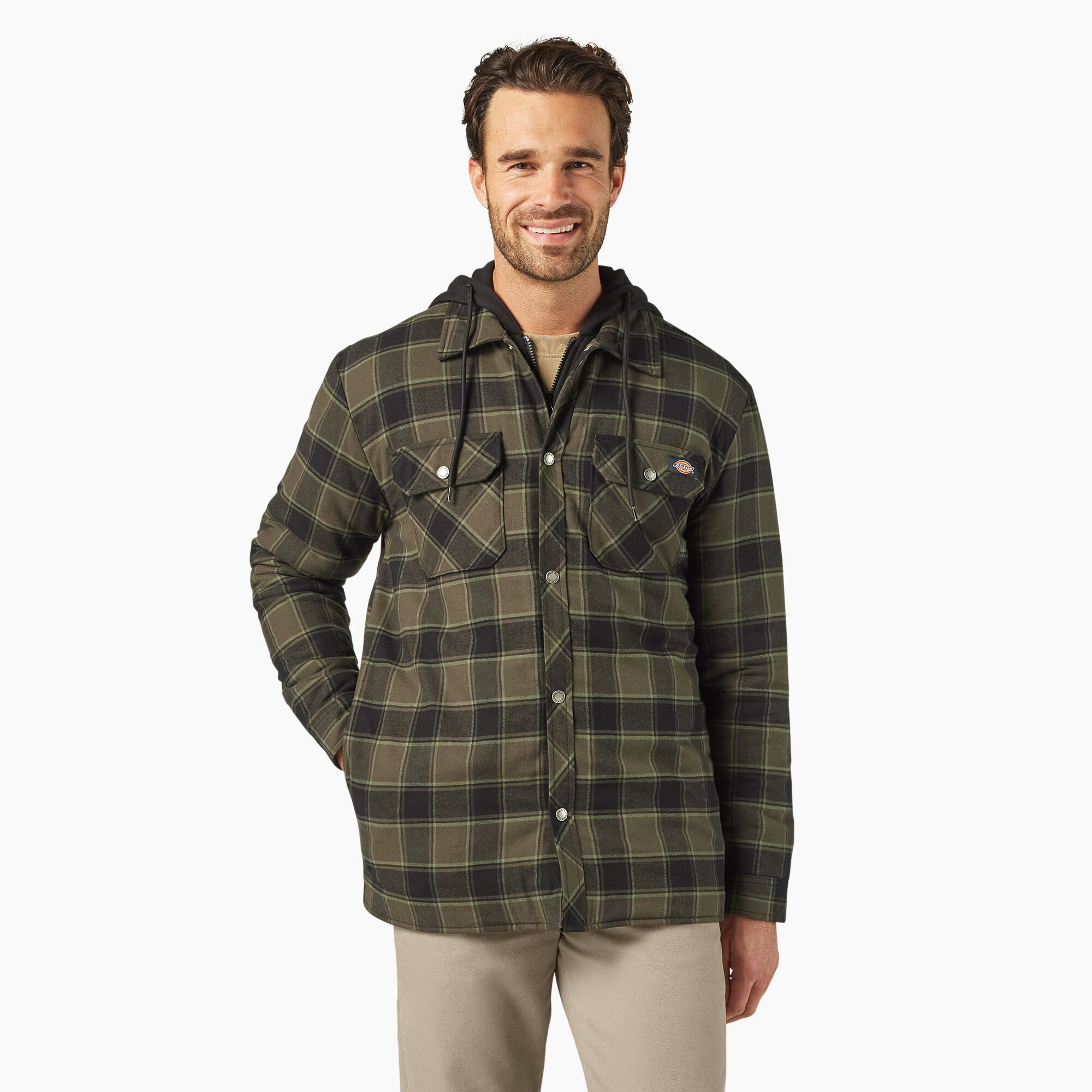 CQR Men's Plaid Flannel Shirt Jacket, Long Sleeve Soft Warm