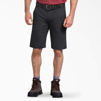 FLEX Regular Fit Duck Carpenter Shorts, 11" - Stonewashed Black (SBK)