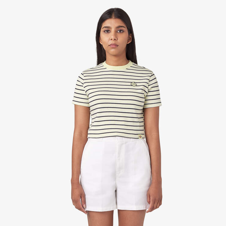 Women’s Altoona Striped T-Shirt - Green Garden Baby Stripe (TGU) image number 1