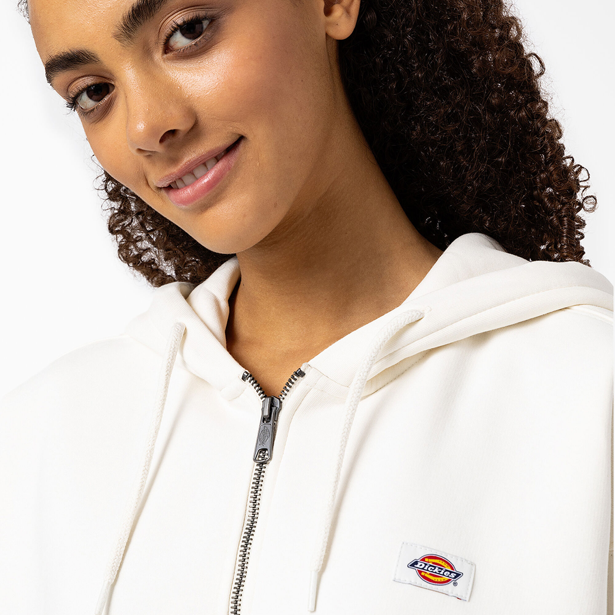 Womens cream on sale zip up hoodie