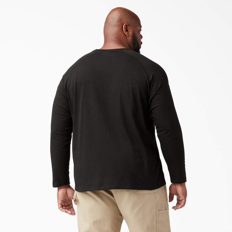 T-shirt rafraîchissant à manches longues et à poche - Black (BK) numéro de l’image 6