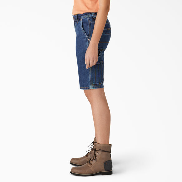 Women&rsquo;s Carpenter Shorts, 11&quot; - Stonewashed Dark Blue &#40;DSW&#41;