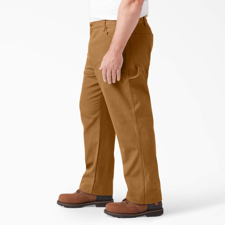 Pantalon menuisier de coupe décontractée en coutil épais - Rinsed Brown Duck (RBD) numéro de l’image 7