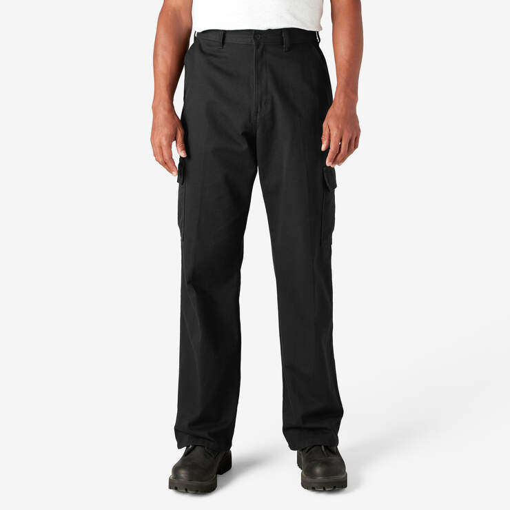 Pantalon cargo ample à jambe droite - Rinsed Black (RBK) numéro de l’image 1