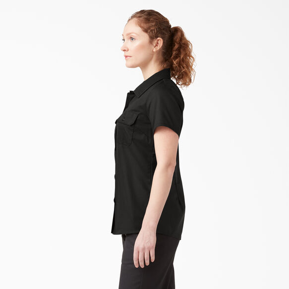 Chemise de travail &agrave; manches courtes pour femmes - Black &#40;BK&#41;