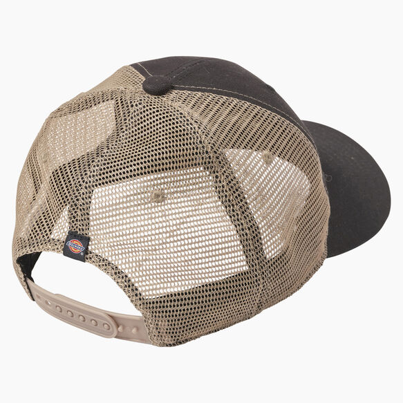 Workwear Patch Canvas Trucker Cap - Black &#40;BK&#41;