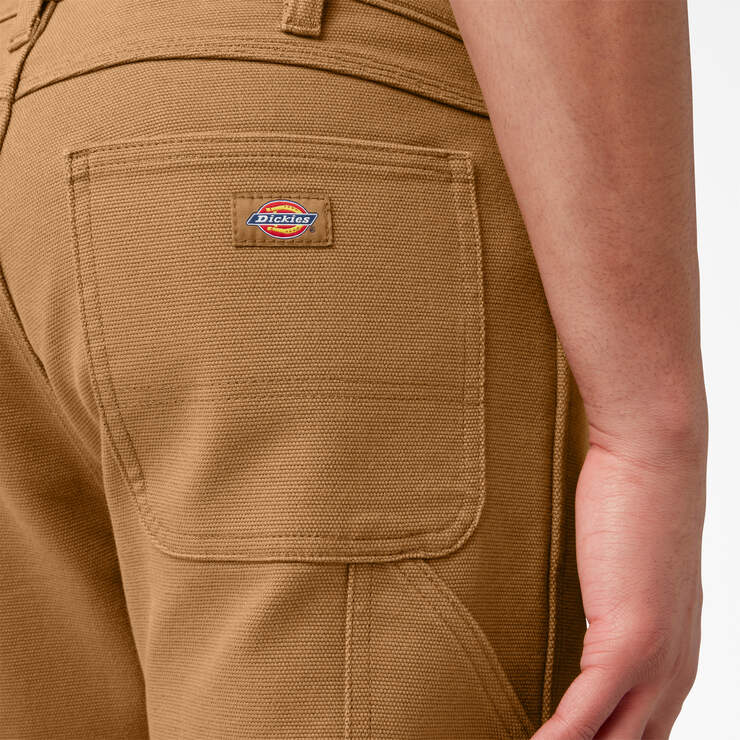 FLEX Lined Regular Fit Duck Carpenter Pants - Rinsed Brown Duck (RBD) image number 5