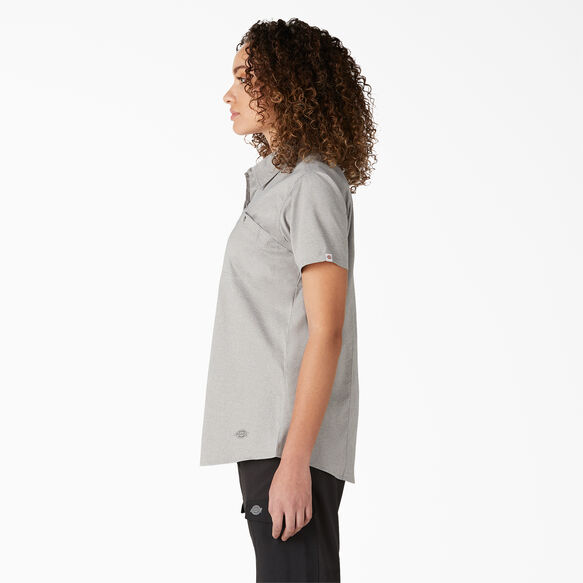 Haut de travail fra&icirc;cheur &agrave; manches courtes pour femmes - Alloy Heather &#40;LYH&#41;