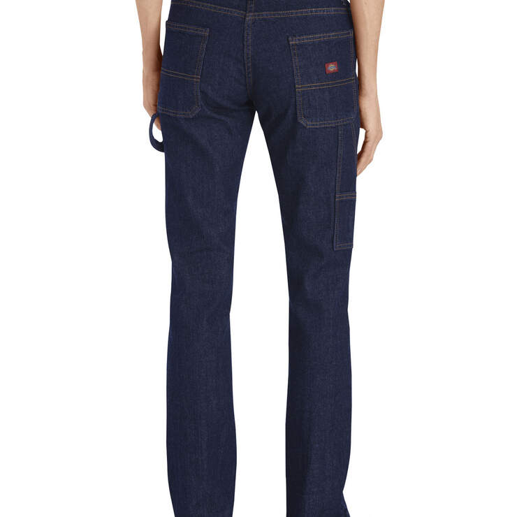 Women's Relaxed Fit Industrial Carpenter Denim Jeans - Rinsed Indigo Blue (RNB) numéro de l’image 2