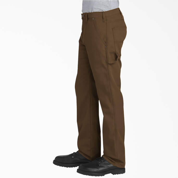 Pantalon menuisier de coupe standard en coutil - Stonewashed Timber Brown (STB) numéro de l’image 3