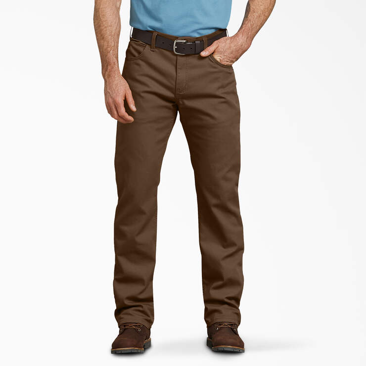 Pantalon en coutil de coupe standard - Stonewashed Timber Brown (STB) numéro de l’image 1
