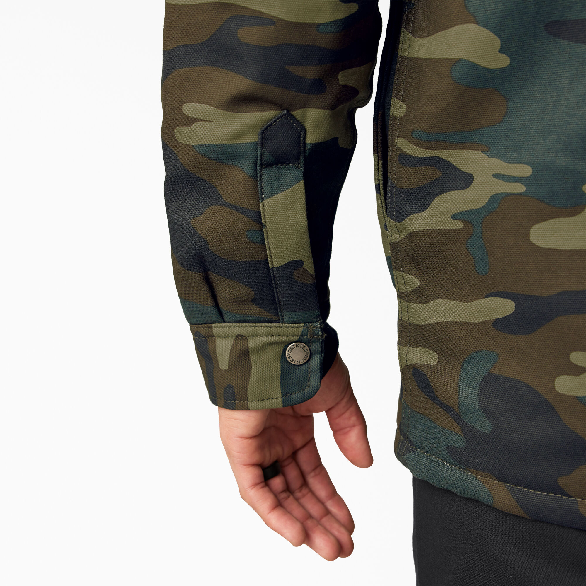 Men's Water Repellent Duck Hooded Shirt Jacket - Dickies Canada