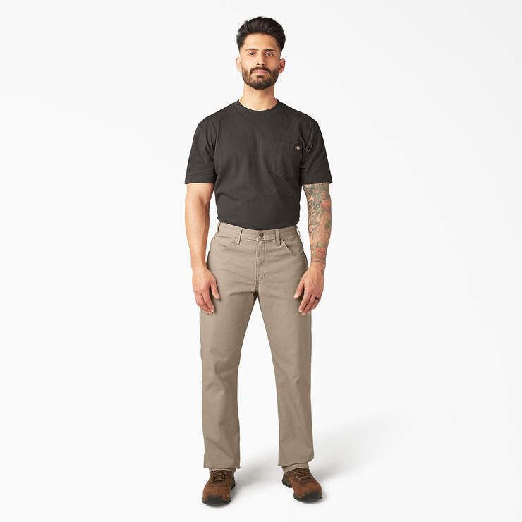 Relaxed Fit Heavyweight Duck Carpenter Pants - Rinsed Desert Sand (RDS) image number 7
