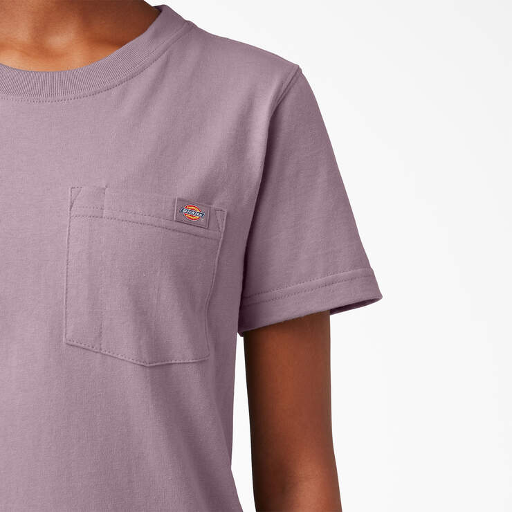T-shirt épais à manches courtes et à poche pour femmes - Lilac (LC) numéro de l’image 5