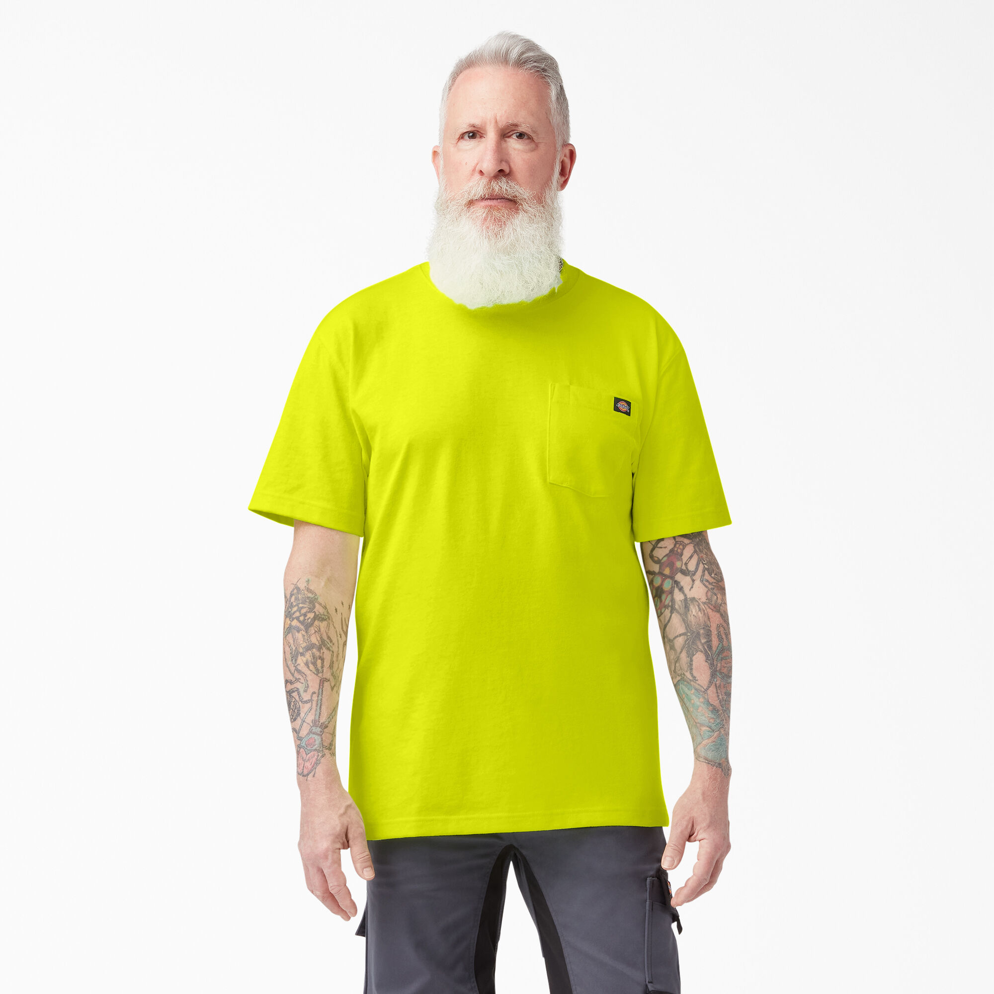 Heavyweight Neon Short Sleeve Pocket T Shirt