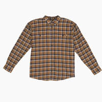 FLEX Long Sleeve Flannel Shirt - Brown Duck/Ink Navy Plaid (A1V)