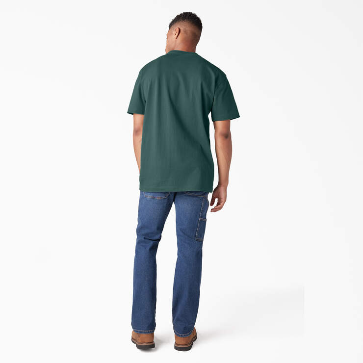 Short Sleeve Heavyweight Logo T-Shirt - Mallard Green (MG1) image number 6