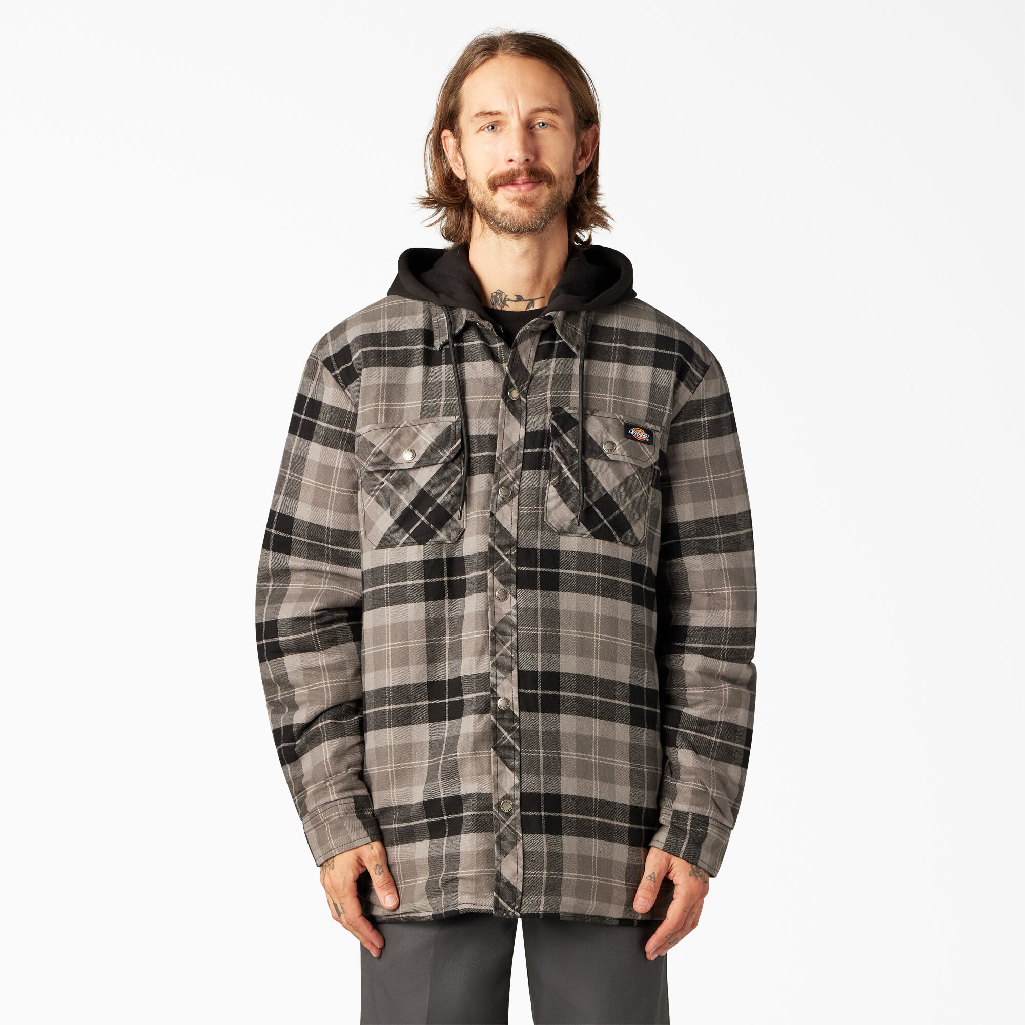 Dickies quilted discount hooded jacket