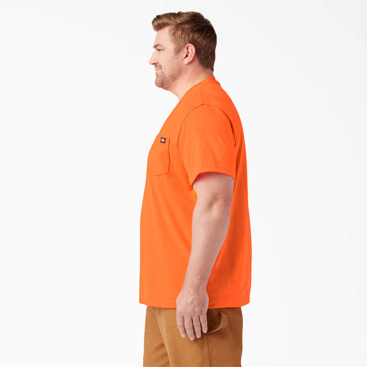 T-shirt épais à manches courtes de couleur fluo - Bright Orange (BOD) numéro de l’image 6