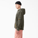Fleece Cargo Hoodie - Military Green &#40;ML&#41;