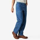 Relaxed Fit Double Knee Jeans - Stonewashed Indigo Blue &#40;SNB&#41;