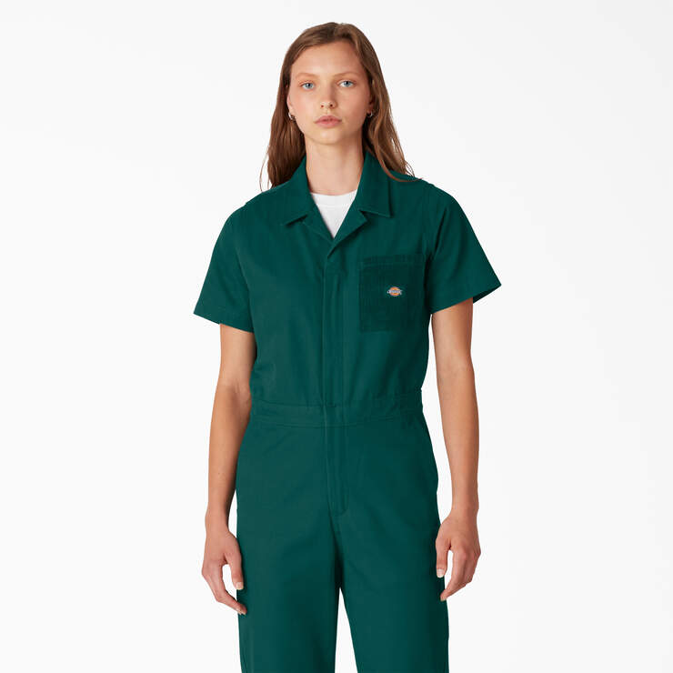 Women's Reworked Coveralls - Forest Green (FT) image number 4