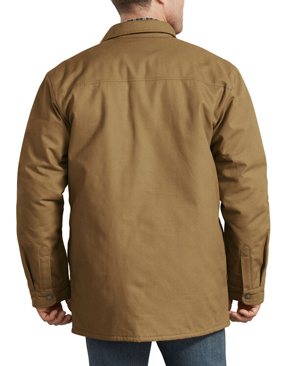 Veste-chemise doubl&eacute;e &agrave; motif tartan - Brown Duck &#40;BD&#41;