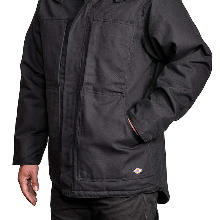 Premium Duck Hooded Jacket - Black (BK) image number 1