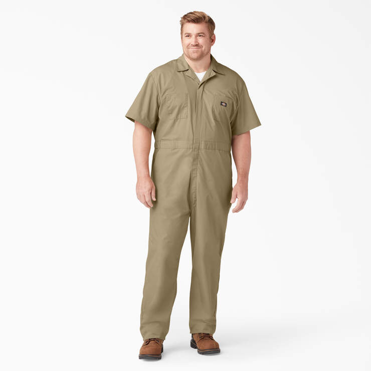 Short Sleeve Coveralls - Khaki (KH) image number 4