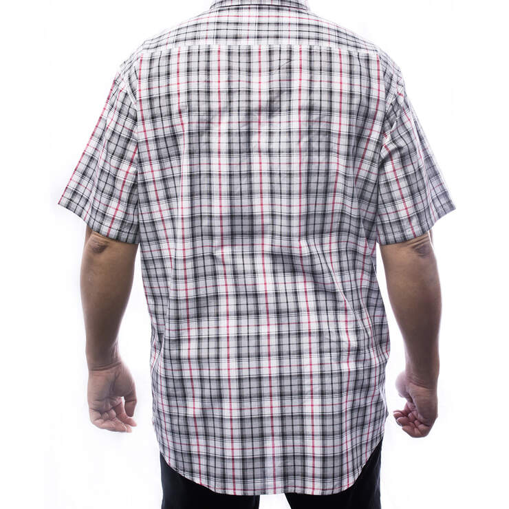 Men's short sleeves plaid shirt - Red (RD) image number 2