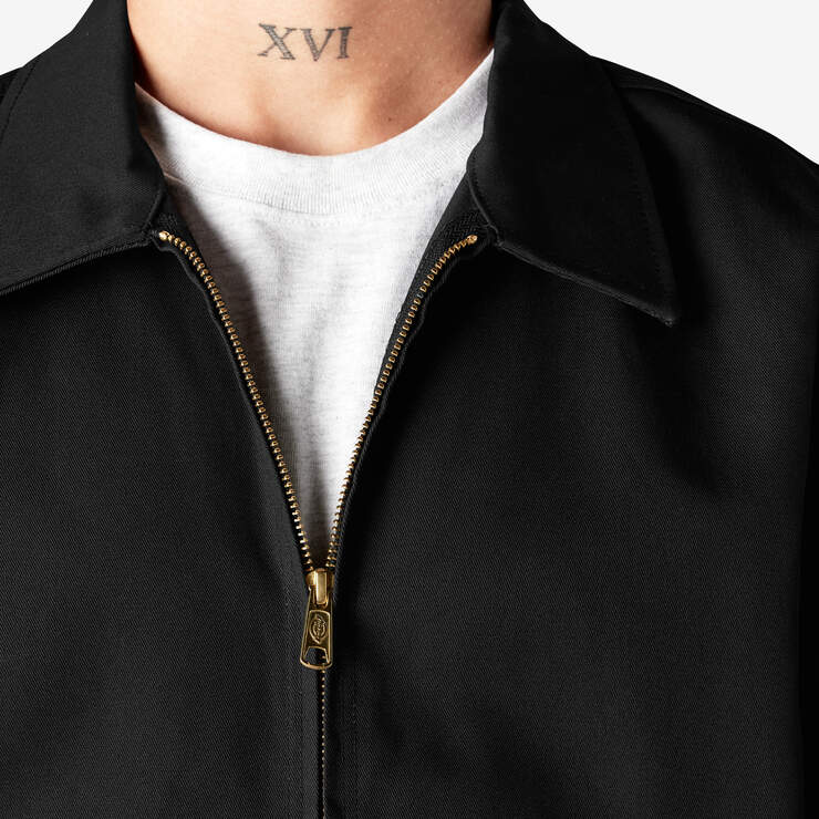 Unlined Eisenhower Jacket - Black (BK) image number 12