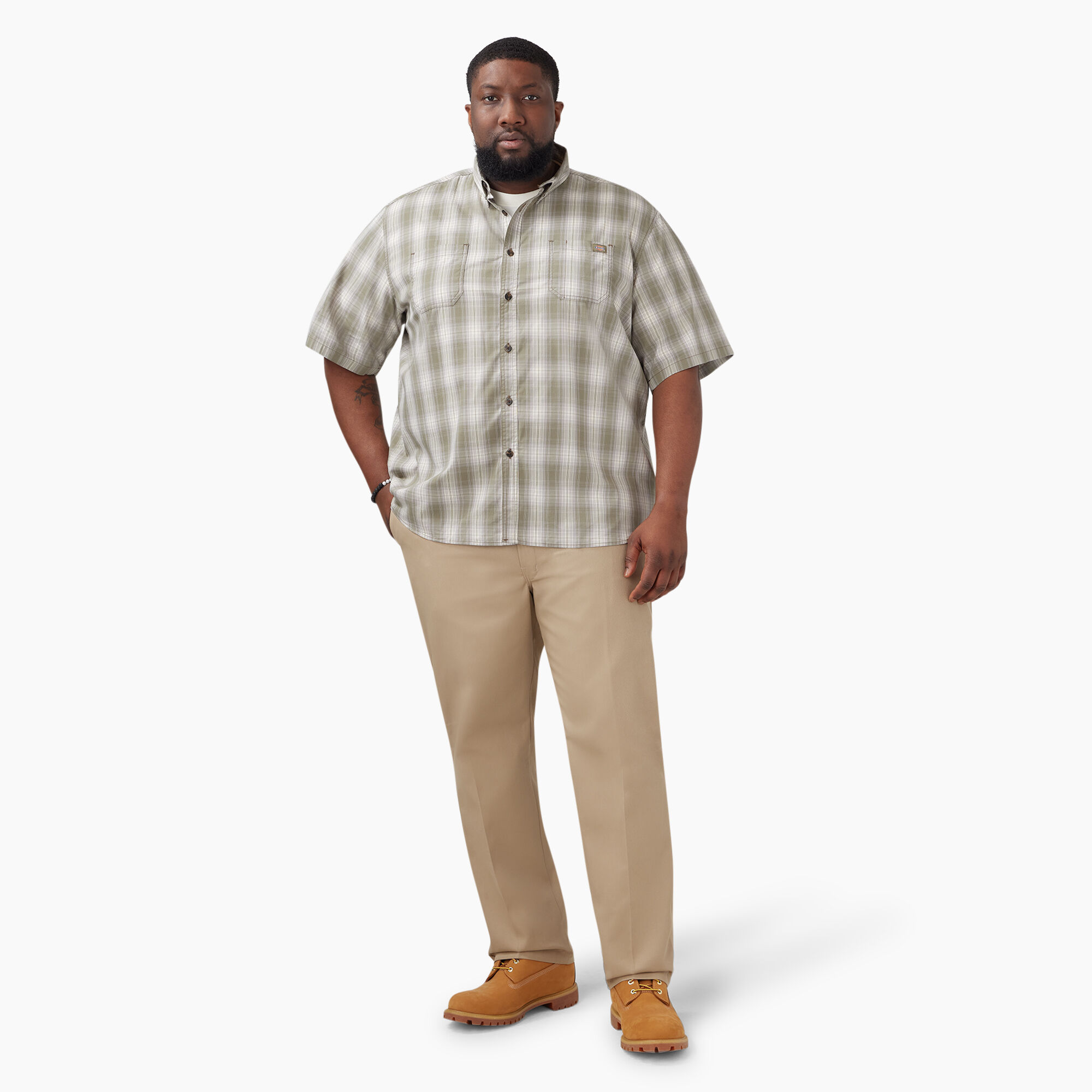 Checkered dickies pants top