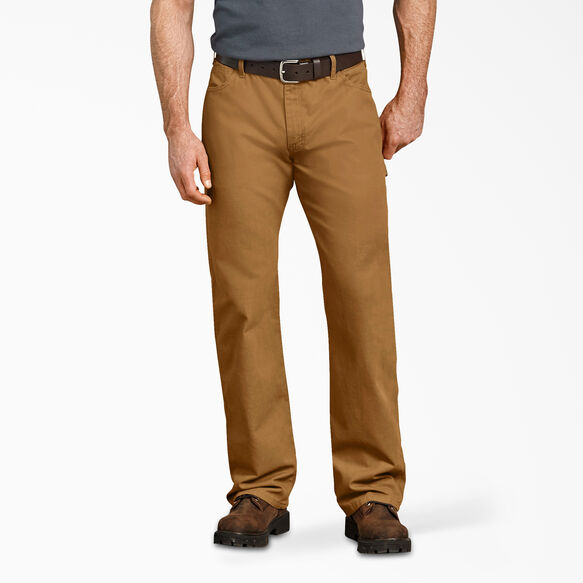 Relaxed Fit Straight Leg Duck Carpenter Pants - Rinsed Brown Duck &#40;RBD&#41;