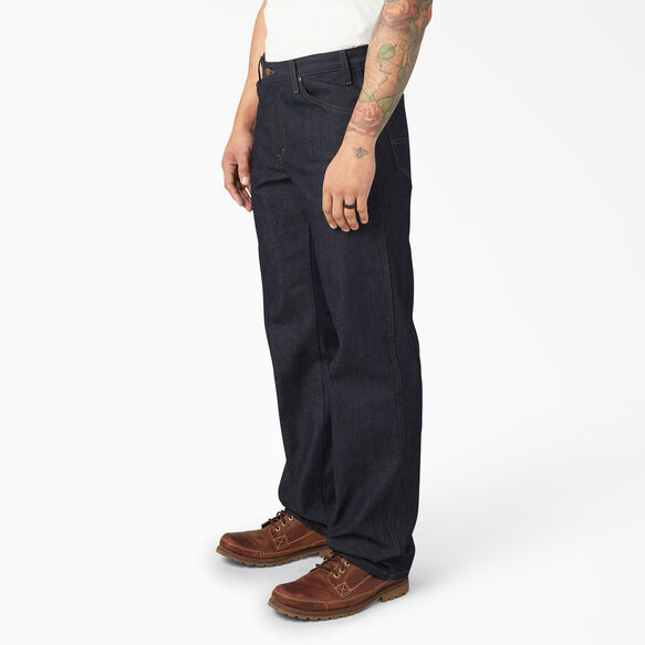 Regular Straight Fit 5-Pocket Denim Jeans - Indigo Blue &#40;NB&#41;